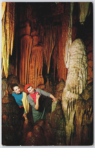 Frozen Fountain The Beautiful Cavern Of Luray Virginia Postcard - $5.24