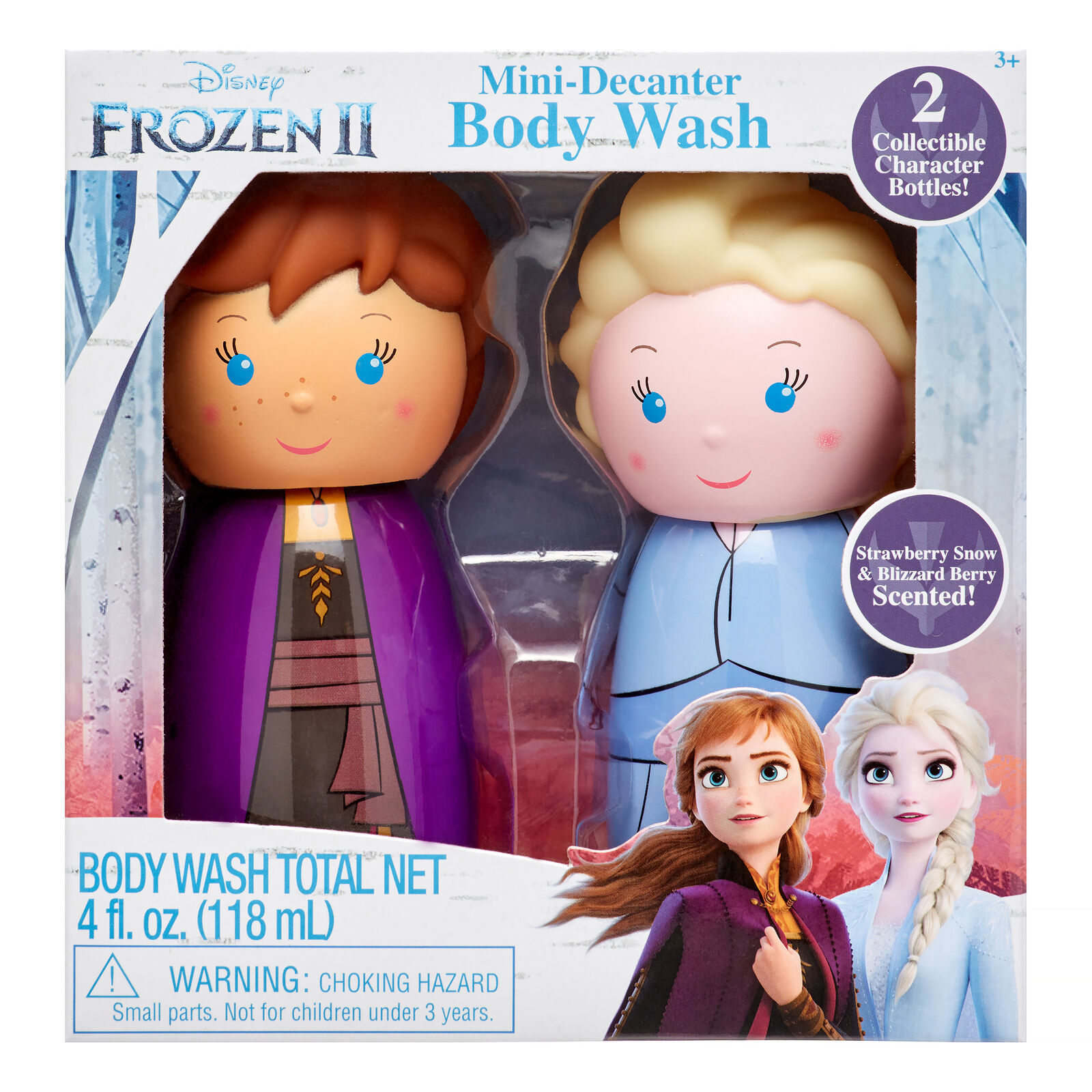 Disney Frozen II 2-Piece Mini-Decanter Body Wash Set Character Bottles (TUB E-4) Item image 3