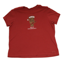 Life is Good Mele Kalikimaka Tiki red graphic Crusher T-shirt mens XL Ch... - £18.46 GBP