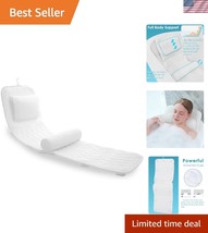 Ultimate Full Body Bathtub Cushion with 14 Non-Slip Suction Cups &amp; Lumba... - $60.00