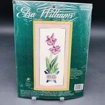 Elsa Williams Orchids Stitchery Crewel Embroidery Kit Complete Open Pack #00463 - $35.00