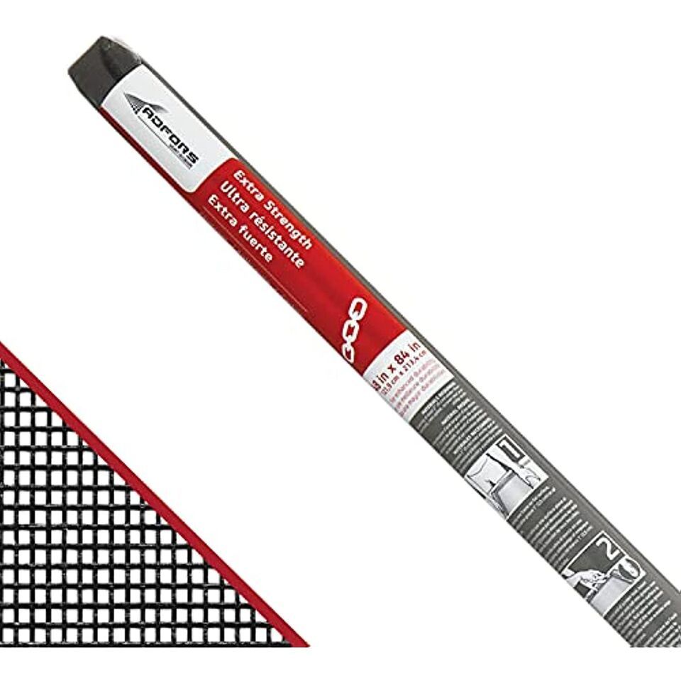 ADFORS Premium Extra Strength Screen, 48&quot; x 84&quot;, Charcoal - $27.88