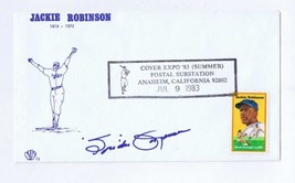 Spider Jorgensen Signed 1983 FDC w/ Jackie Robinson Stamp Dodgers - £27.82 GBP