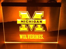 Michigan Wolverines Led Neon Sign home decor craft glowing - £19.81 GBP+