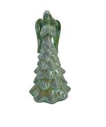 Iridescent Christmas Lighted Angel Green Tree Nightlight Figurine 10&quot; w ... - £19.01 GBP