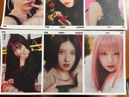YUJIN GAEUL REI IVE Official PHOTO STICKER &#39;I&#39;VE IVE&#39; Kpop Authentic Rare - $54.94 MXN
