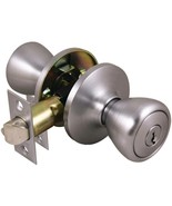 Elite  Security 1990S Tubular Keyed Entry Lockset with Satin Chrome Finish - $20.96 CAD