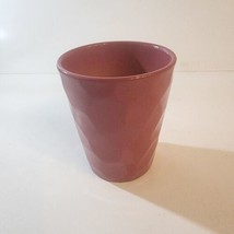 Costa Farms Ceramic Pottery Purple Pot Planter Glazed hammered Textured 5 1/4&quot; H - £9.88 GBP