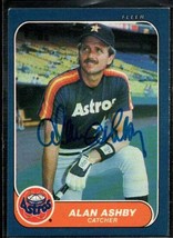 Alan Ashby Signed Autographed 1986 Fleer Baseball Card - Houston Astros - £3.89 GBP