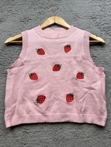 Strawberry Kids Sweater Vest Size Small - £7.89 GBP