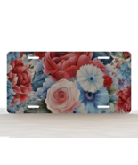 Red, White and Blue Floral Novelty License Plate - $15.79