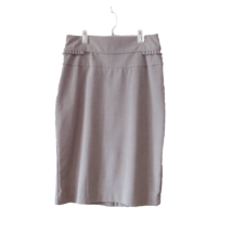 Worthington Straight Pencil Skirt Tan Women Size 10 Lined Back Slit - £14.06 GBP