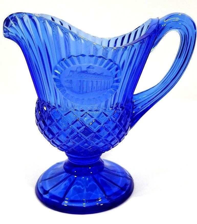 Avon Vintage Blue Mt. Vernon Pitcher Decorative Collectors Glassware Piece - $9.49