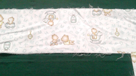 Fabric Red Rooster Juvenile Brown Bears Alphabet Rocking Horse Blocks Bi... - $1.15