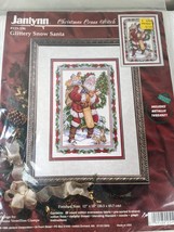 NEW Janlynn Glittery Snow Santa Claus Christmas Cross Stitch Kit picture 125-196 - $46.00