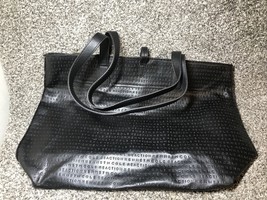 Kenneth Cole Reaction Black Leather Satchel Handbag - £9.20 GBP