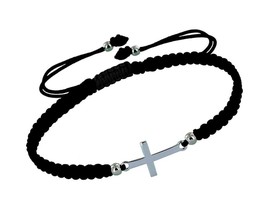 Jewels - Sterling Silver Bracelet Cross Braid - $69.79