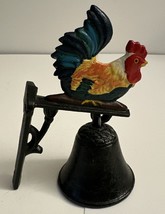 Cast Iron Rooster Bell Vtg - £13.32 GBP