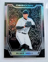 2019 Panini Chronicles Obsidian Blake Snell Electric Etch Refractor Baseball Car - $7.50