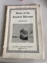 Instructor Literature Series #126 Rime Of The Ancient Mariner Coleridge - £14.53 GBP