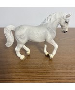 Schleich Stallion Stud Grayish and White Horse Animal Figurine 2004 - £11.56 GBP