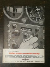Vintage 1960 Collins Airline Controls Full Page Original Ad - $6.64