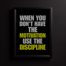 Discipline Quotes Motivation Quotes Inspirational Quotes Gym Quotes Fitn... - £3.98 GBP