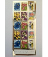 Easter SPRING FLORAL  Stamp Stickers TULIP  Vintage 2006 New - £6.32 GBP
