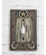 Set Of 2 Rustic Western Star Lucky Horseshoes Single Toggle Switch Plate... - $470.40 MXN