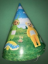 6 Vintage Teletubbies Birthday Party Hats 1998 - £20.73 GBP