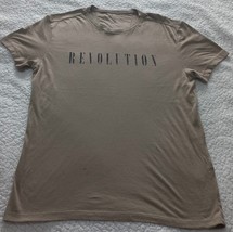 John Varvatos Revolution Graphic Tee T-Shirt Tan Men’s Size Small NWOT - $679.34 MXN