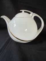 Vintage Seltmann Weiden Bavaria Coffee Pot Saturn White gold Made in W. ... - $58.99