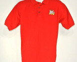 CHUCK E CHEESE&#39;S Vintage Employee Uniform Polo Shirt Red Size M Medium - $44.08