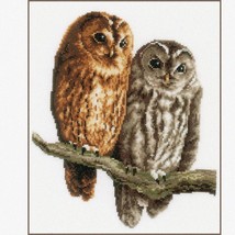 Hoot &amp; Stitch Owl Embroidery Kit, White, 26x29 cm - £82.53 GBP