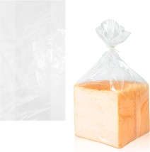 Plastic Bread Bags for Homemade Bread 6x3x12&quot;, 100 Pack Gusseted Storage... - $10.21