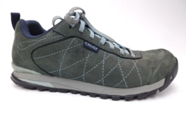 Oboz Bozeman Low Hiking Shoe Womens 6.5 Gray Nubuck Leather Lace Sneaker - $39.95