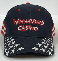 WinnaVegas Casino Resort Navy Blue Stars &amp; Stripes Strapback Hat Cap - £6.16 GBP