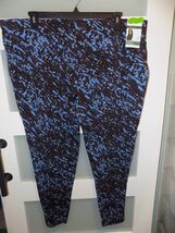 Terra &amp; Sky High Rise Fitted Blue Breeze Leggings Plus Size 4X Women's NEW - $17.00
