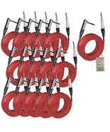 20 Foot Guitar Cords (16-Pack) by FAT TOAD - Right-Angle to Straight-End... - $183.45 CAD