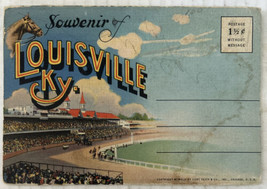 Louisville Kentucky 18 Postcard Souvenir Folder - £7.36 GBP