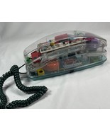 Vtg Telephone Unisonic Clear Push Button Touch Or Pulse Phone Retro 80&#39;s... - €39,06 EUR