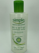 Simple Kind to Skin Micellar Cleansing Water 6.7 oz Sensitive Removes Makeup - £3.99 GBP