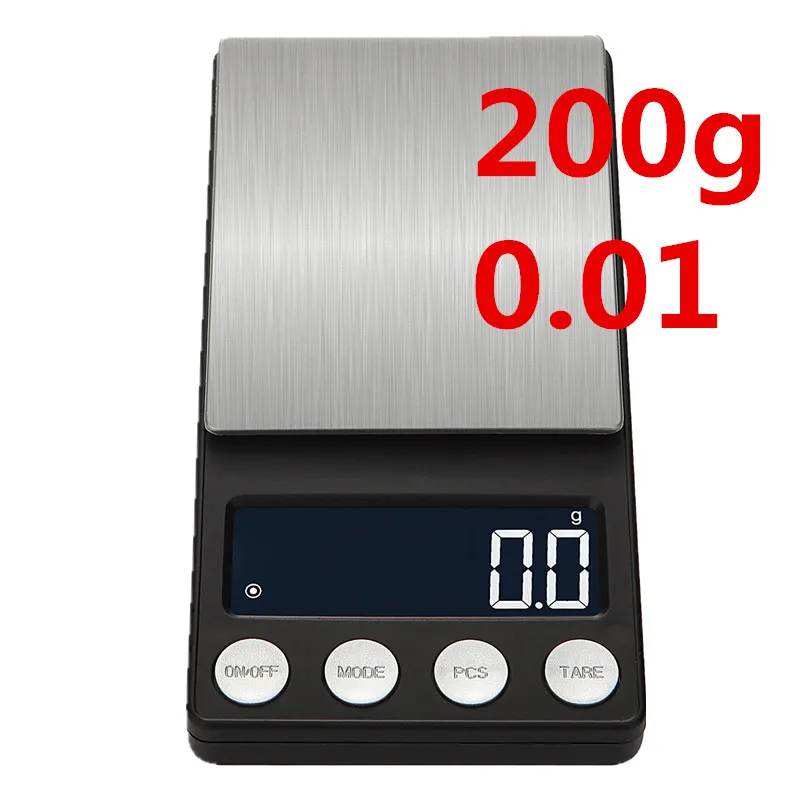 Digital Weighing Scale 200/500g 0.01/0.1g Electronic Stainless Steel LCD Display - £170.91 GBP