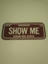 1984 Missouri Show Me State Mini License Plate Collectible From Wheaties... - £7.11 GBP