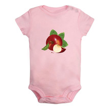 Baby Fruit Apple Pattern Romper Newborn Bodysuits Infant Jumpsuit Babies Outfits - £8.24 GBP