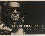 Terminator Tv Guide Print Ad Arnold Schwarzenegger Linda Hamilton TPA8 - £4.68 GBP