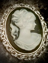 Vintage Navy Cameo Unsigned Brooch - $12.99
