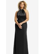AFTER SIX Halter Neck Charmeuse &amp; Crepe Gown Black Size 16. NWT. $248 - £93.14 GBP