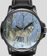 Arctic White Wolf Unique Unisex Beautiful Wrist Watch UK FAST - £43.15 GBP