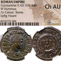 Constantine II Epfig Hoard NGC Choice AU RARE Rome Mint RIC Unlisted! Roman Coin - £213.75 GBP